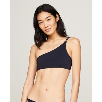 Top de bikini reversible Tommy Hilfiger azul oscuro