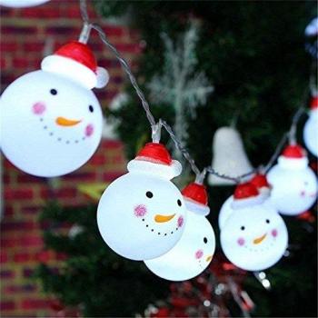 Holiday Glow LucaSNG Battery-Powered Snowman Lanterns
