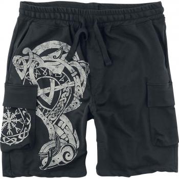 Outer Vision Black Gothic Tattoo Shorts