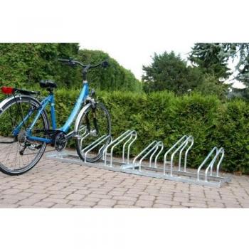 EUROKRAFT Support pour cycles en tube d'acier, 4 places