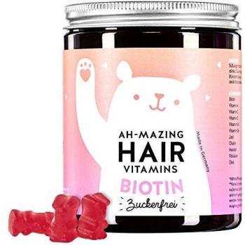 Biotin‑Power Bären – Ah-Mazing Haarvitamin, 60 Gummibärchen, keine Zucker