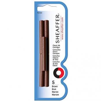 Sheaffer Brown Skrip Fountain Pen Ink (5 Cartridges)