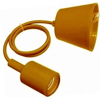 Iluminação Suspensa Amarela E27 1m + Casquilho – LEDBOX