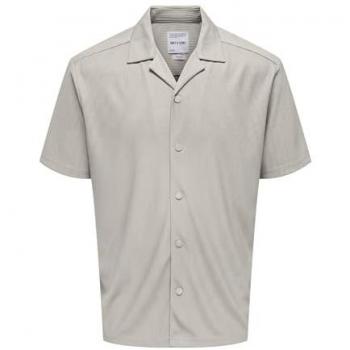 Only & Sons Herren Kurzarm-Kari-Hemd