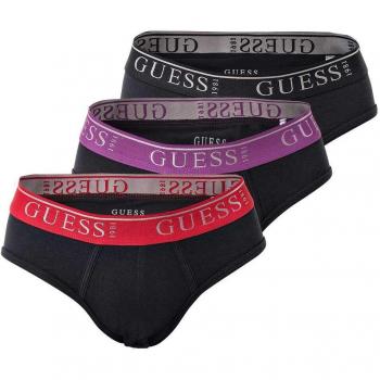 GUESS Herren Slips, Thinking of You Brief, 3er Set, Unifarben
