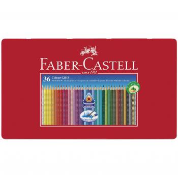 Faber-Castell 36 lápices de colores triangulares con agarre