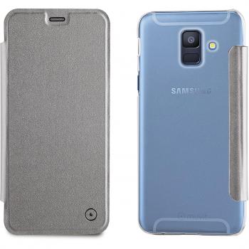 Funda Muvit para Samsung Galaxy A6 2018, Transparente
