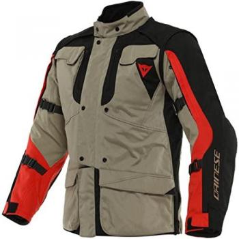 Dainese Alligator Tex Giacca Tessile Moto, Nero Marrone, Taglia 48