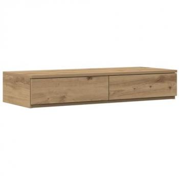 Tiroirs intégrés pour lit en chêne, 90 × 36,5 × 16,5 cm – finition bois d’ingénierie