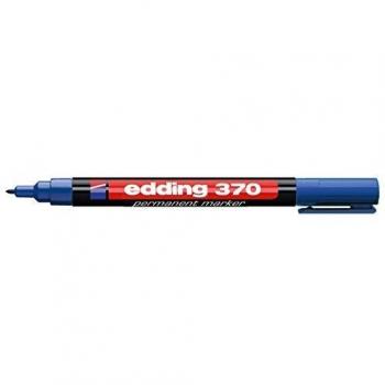 Fine Blue Permanent Marker – Edding 370 Indelible