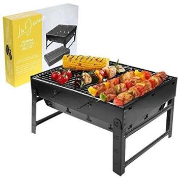 Outdoor Portable BBQ and Smoker Combo