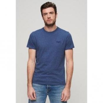 Superdry Men's Bright Blue Marl Vintage Logo T-Shirt