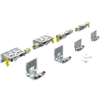 Kit de ferrure pour porte coulissante 80 kg zingué