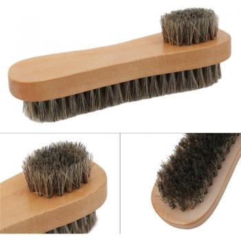 Cepillo Brillante para Zapatos con Pelo de Caballo