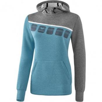 Damen-Kapuzenpulli Erima 5-C Bleu 38 female