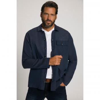 Camicia blu uomo taglia 4XL maniche lunghe JP1880