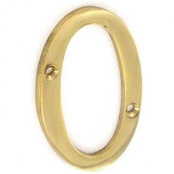 Securit 0 Porte avec Numéro Laiton