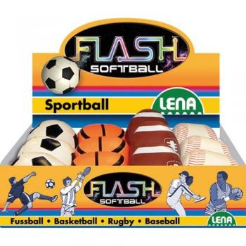 LENA Softball 10 cm – 6 Stück, Sortimentsanzeige, Artikelnummer 62185