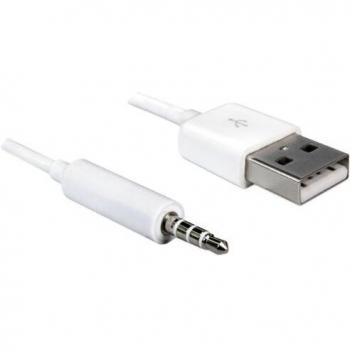 DELOCK Mobile Kabel USB-A St > 3,5 mm Klinke 4 Pin IPodShuffle