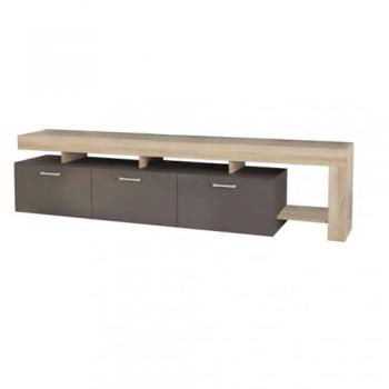 Modello Vale: Mobile Basso per TV, Colore Cemento Chiaro/Grigio