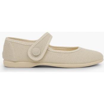 Pisamonas Ballerines Enfant Bouton Blanc