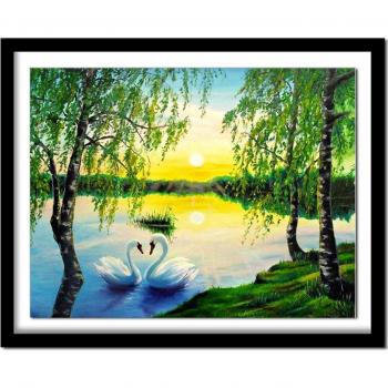 DIY Diamantmalerei Vollrund Natur 20x30cm