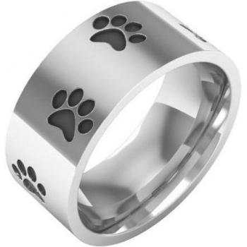 Anillo de Acero Inoxidable 316L con Diseño de Pezuña