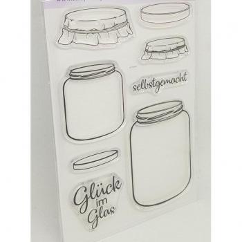 Clear Scrapbooking Stamp for German Glass Bottles 450