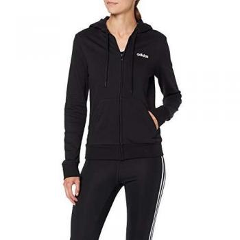 Adidas Damen Trainingsshirt W E PLN FZ HD – Schwarz/Weiß – 2XL