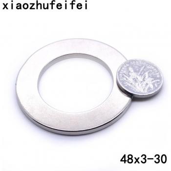 10 Pack Neodymium Countersunk Magnets 48mm x 3mm Hole 30mm N50