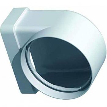 Coude mixte rectangulaire CDM PVC rigide 55 x 220 mm Unelvent 833618