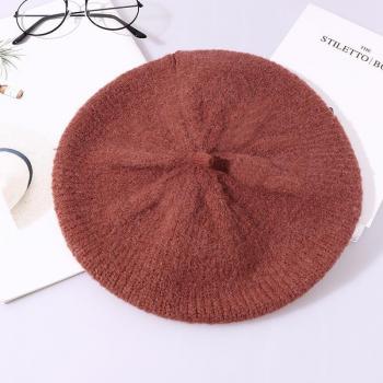 COKK Große Wollbaskenmütze für Damen