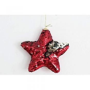 Étoile Rouge en Sequin pour Noël