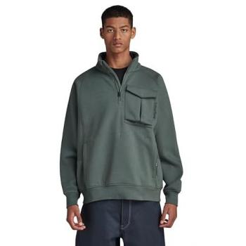 G-star Felpa Mezza Zip Uomo D23893-d25 Grigio M