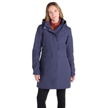 Blue Cloudburst Textured Waterproof Jacket for Women – Size 8
