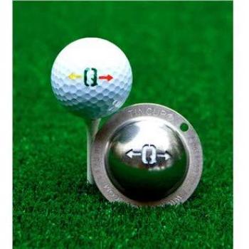 Alpha Golf Marker – Tin Cup, Unisex Steel, One Size