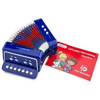 Accordéon en bois avec livre de musique