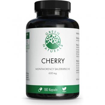 GREEN NATURALS Montmorency Sauerkirsche vegan Kapseln 180 Stück