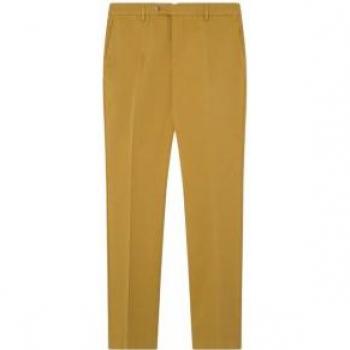 Pantaloni Chino in Cotone Giallo Senape 38 Hackett