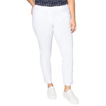 Sheego Pflegeleichte Bengalin-Hose in schmaler Passform für Damen, weiß, Gr. 80