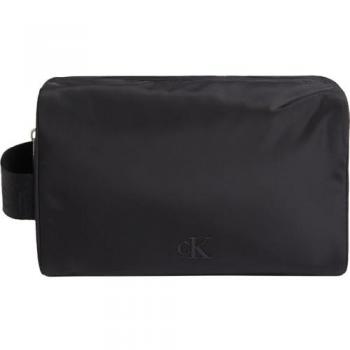 Calvin Klein Jeans Borsa da Toilette Uomo Over Webbing Nero