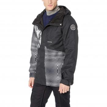 Volcom Herren‑Jacke 17 Forty‑Ins – B&W (Black/White)
