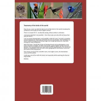 Taxonomy of the birds of the world: The complete checklist of all bird species and subspecies of the world
