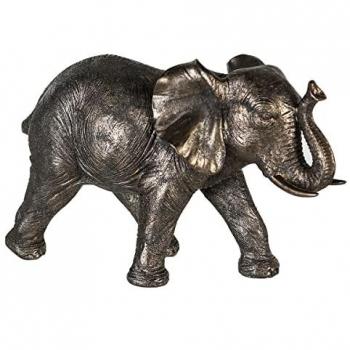 Figurita Zambeze Gris con Detalles Dorados – 18 cm