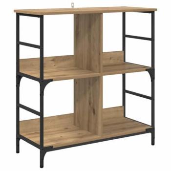 Chêne artisanal – étagère robuste 78.5 x 33 x 82 cm en bois d’ingénierie