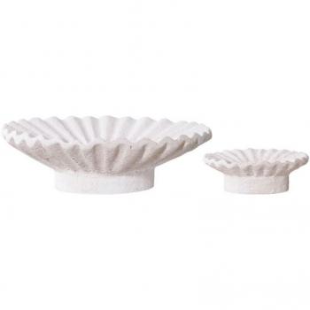 EPIKASA Rachi Portavela 21,5 × 21,5 × 7,3 cm (Blanco)
