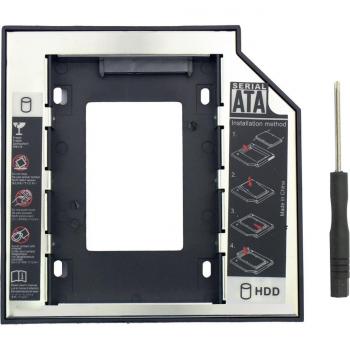 Universal Optibay 2nd HDD Caddy 12.7mm SATA3.0 2.5 SSD CD/DVD to HDD Dock