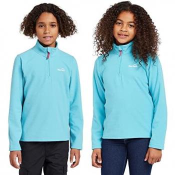 Peter Storm Bracken Youth Half Zip Fleece in Sky Blue – 3‑4 Years