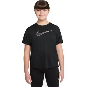 Nike Dri-Fit One Graphic T-Shirt Mädchen in schwarz, Größe: L
