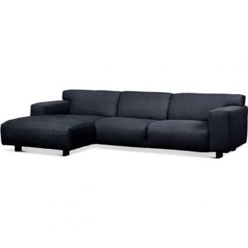 FURNINOVA modernes Ecksofa Vesta, L-Form, tolle Detailverarbeitung, blau